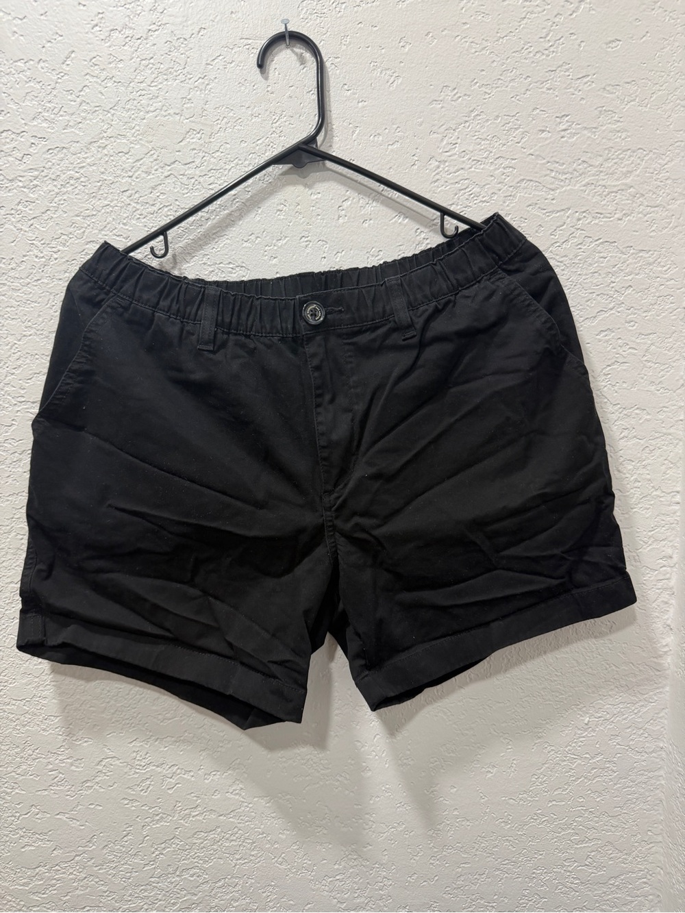 chubbies Men Shorts Flat Front Black